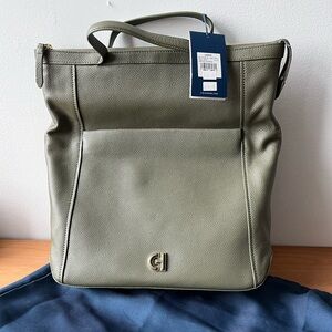 Cole Haan Grand Ambition Convertible Leather Backpack, Brand New with Tags